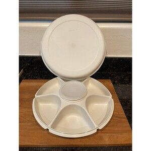 TUPPERWARE Serving Center 6-Part with covered dip bowl